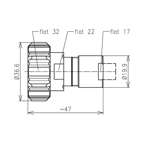 716 CONECTOR MACHO RG214 RG393 SUJETADO
