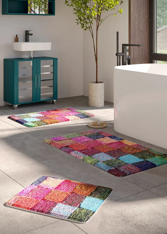 Alfombra de baño con espuma viscoelástica Varios colores