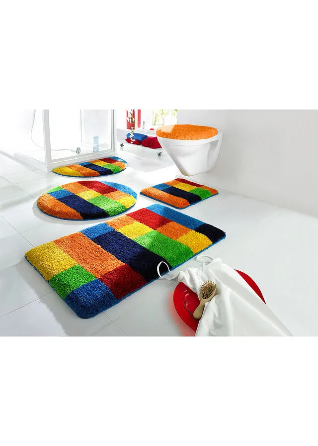 Alfombrilla de baño con diseño de colores Varios colores