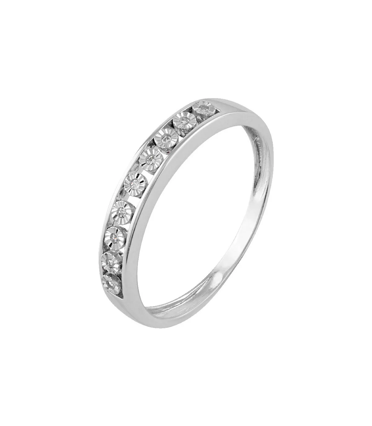 Anillo Itemporality Lux Oro Blanco y Diamantes 0,045 CTS - GRN-101-071