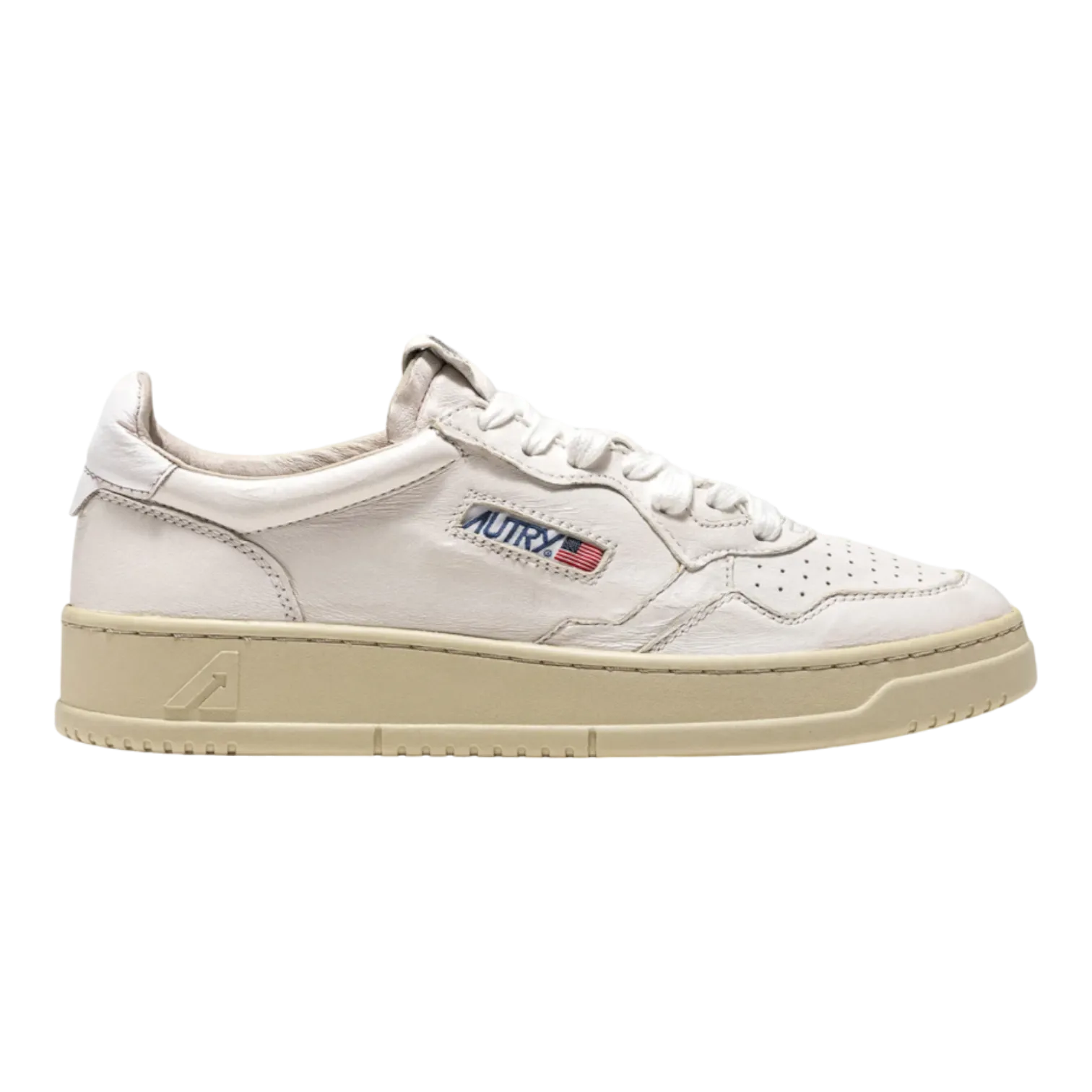 AUTRY MEDALIST LOW SNEAKER MAN GOAT/WHITE AULMGG04