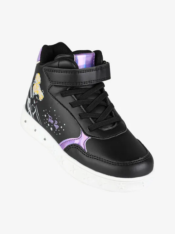 Bacio & Bacio Zapatillas altas para niña con tira y luces.