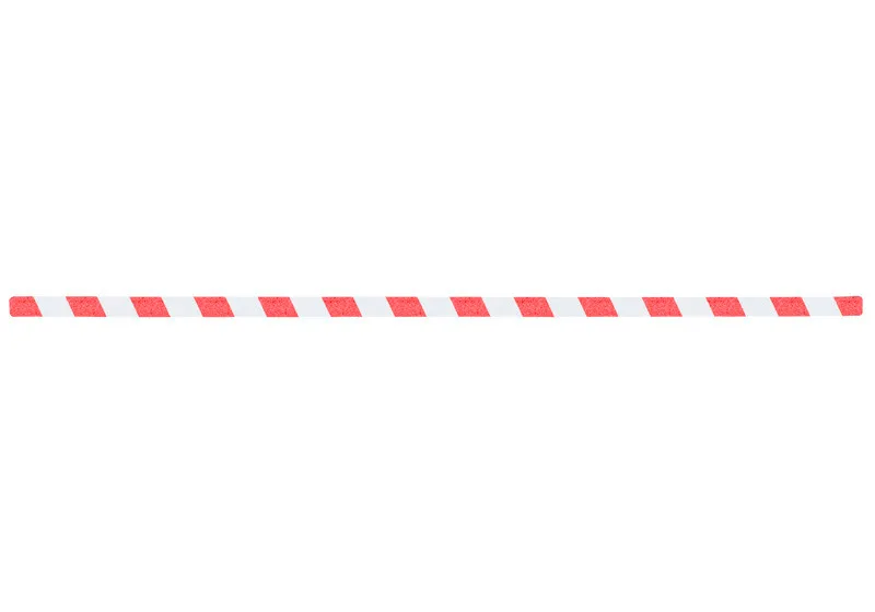 Banda antideslizante de advertencia Antirutschbelag™, rojo/blanco, 25x1000 mm, 10 uds.