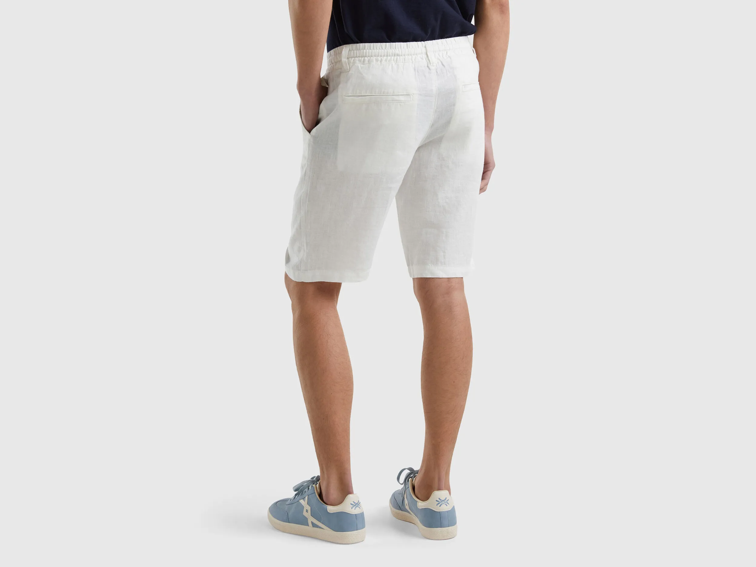 Bermudas de 100 % lino