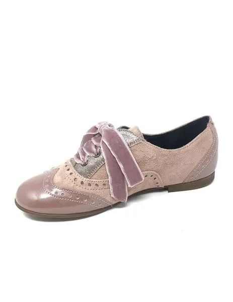 blucher charol y ante rosa