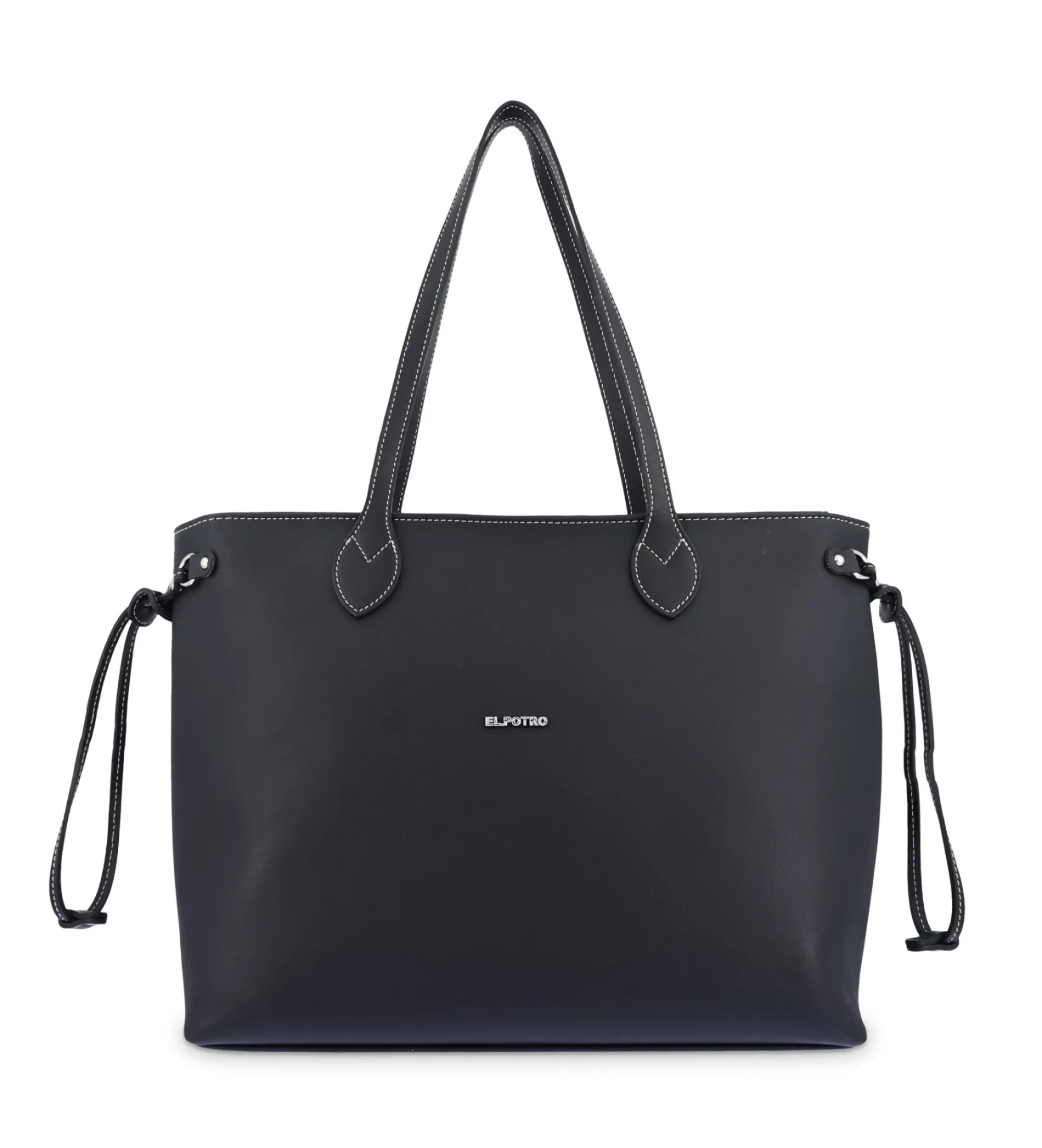 Bolso de piel Lona negro