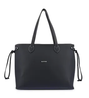 Bolso de piel Lona negro