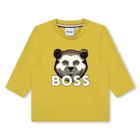 BOSS Camiseta de algodón estampada