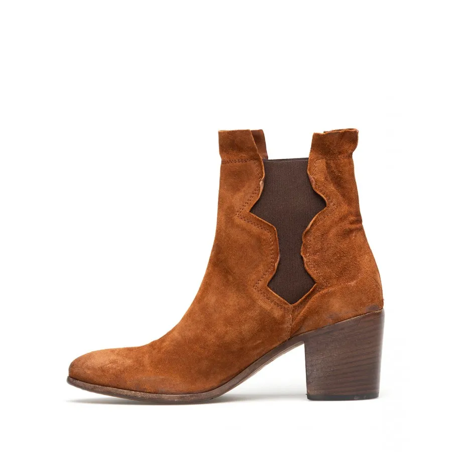 Botas Mujeres MOMA 1CS037-OL Oliver 9Bruciato Gamuza Marron