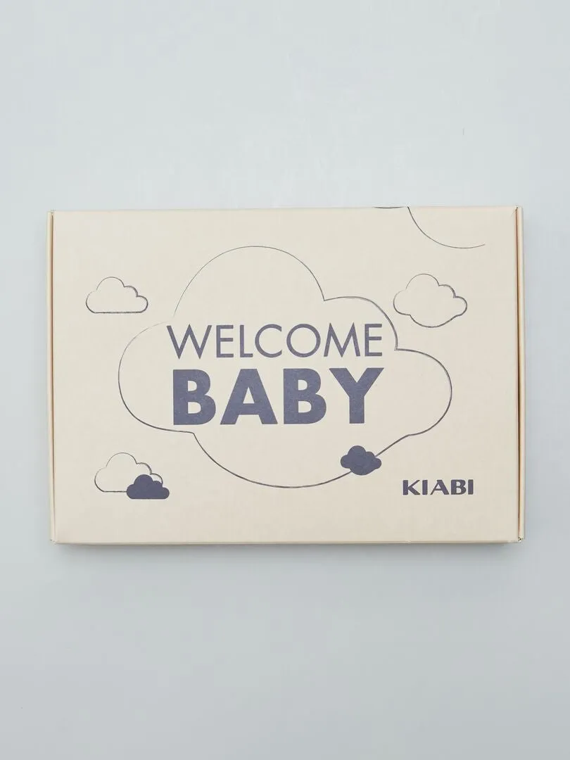 Box de nacimiento 'Welcome Baby' 5 piezas - Unisex - BLANCO