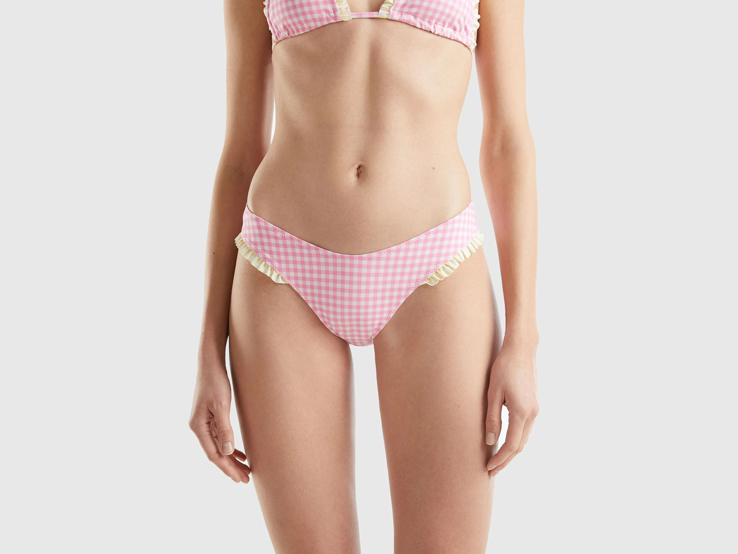 Braguita de bikini en V de vichy