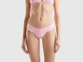 Braguita de bikini en V de vichy