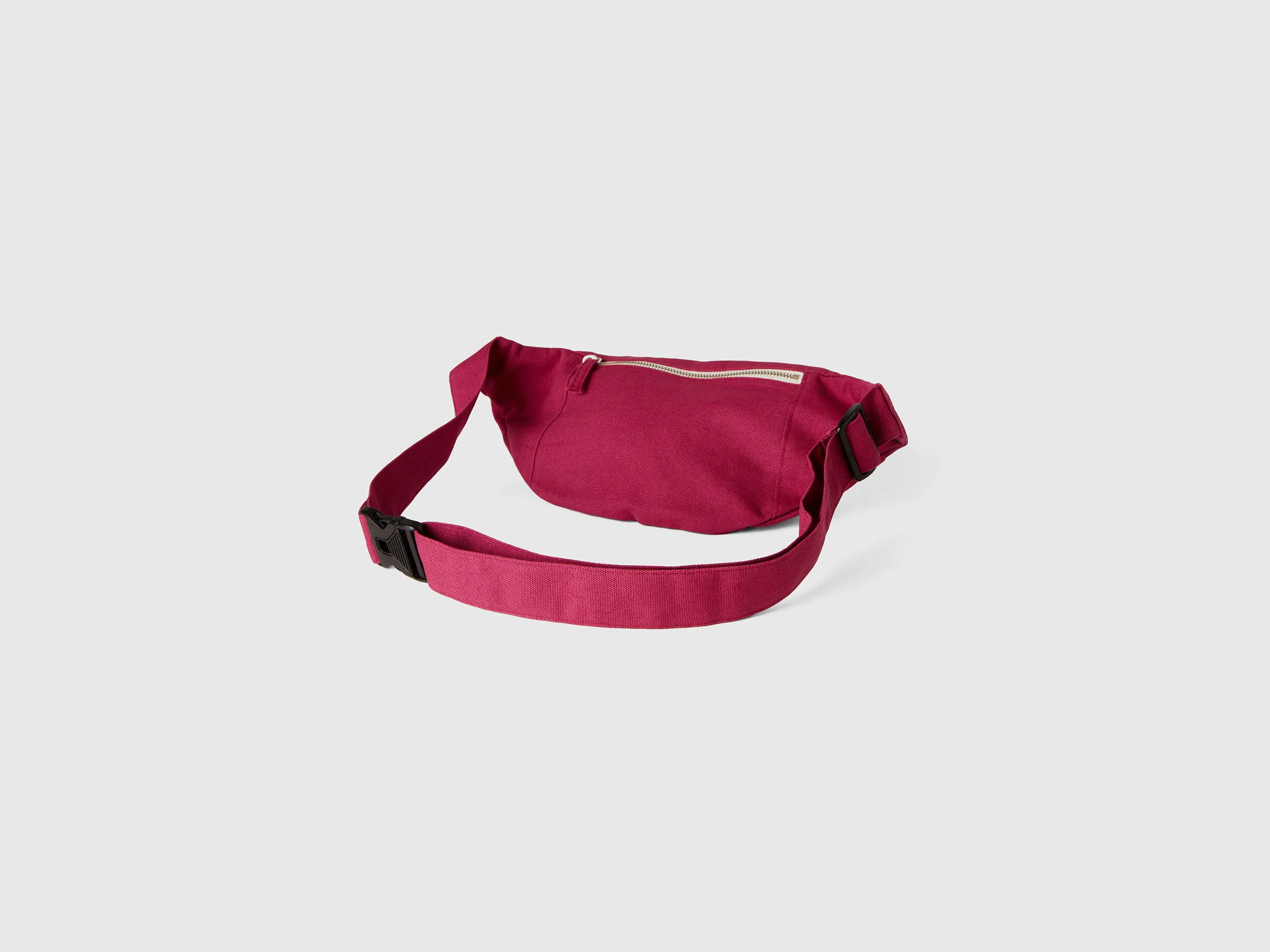 Burgundy pouch in pure cotton