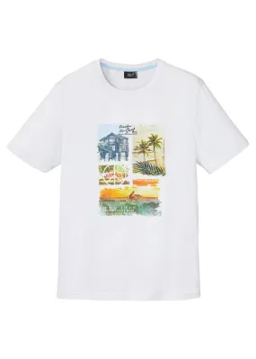 Camiseta con estampado fotográfico Blanco con estampado gráfico