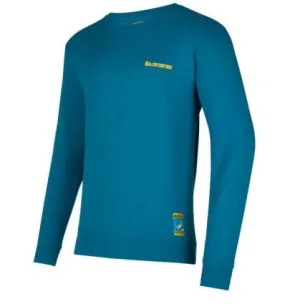 Camiseta de manga larga para hombre La Sportiva Climbing on the Moon (Turchese/Giallo)