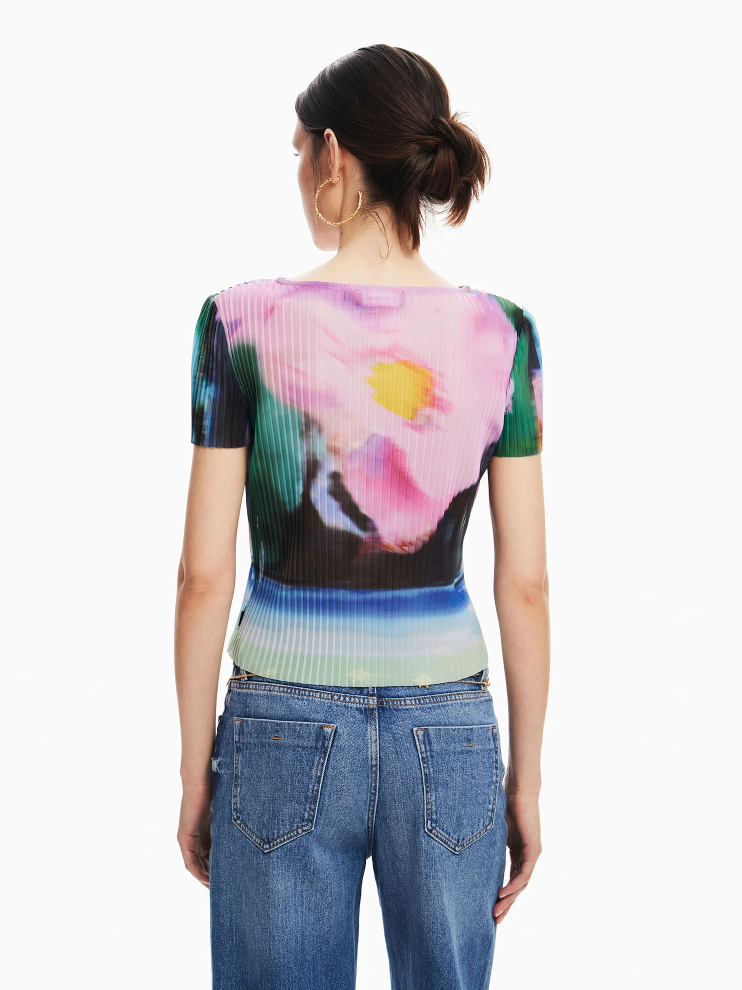 Camiseta Desigual en Mezcla De Colores