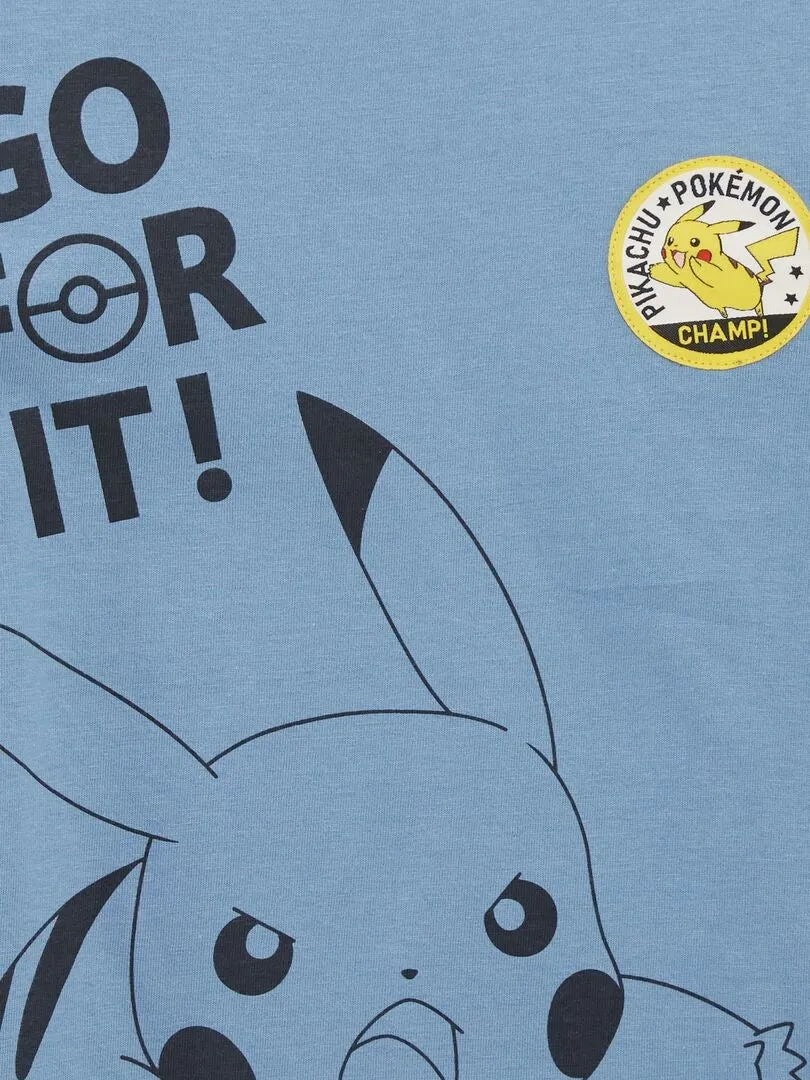 Camiseta 'Pokémon' - AZUL