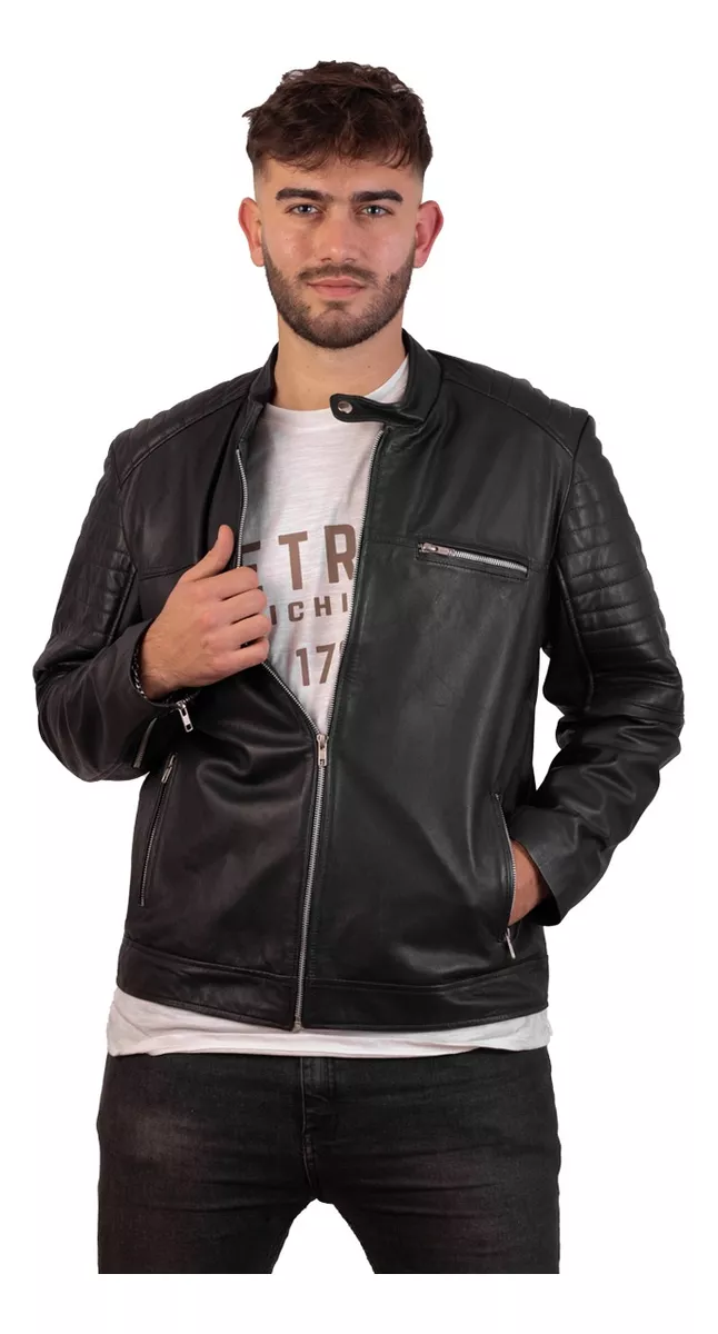 Campera De Cuero De Oveja 100% Legitimo De Hombre - Paulo