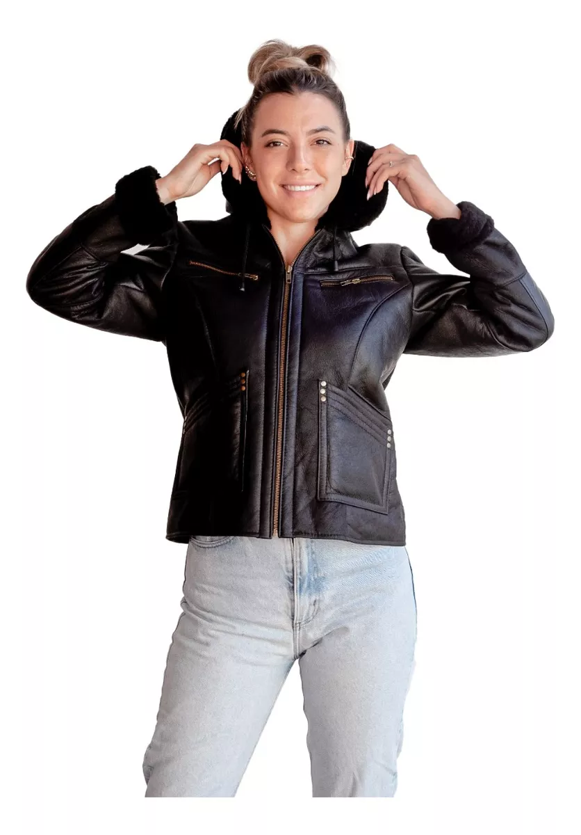 Campera De Cuero De Oveja De Mujer - Modelo: 106 Napa.b