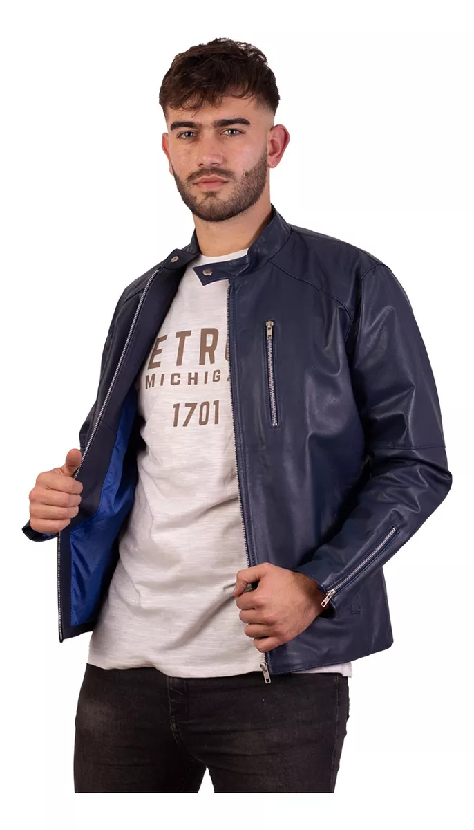 Campera De Cuero Vacuno 100% Legitimo De Hombre - Art: Gabri