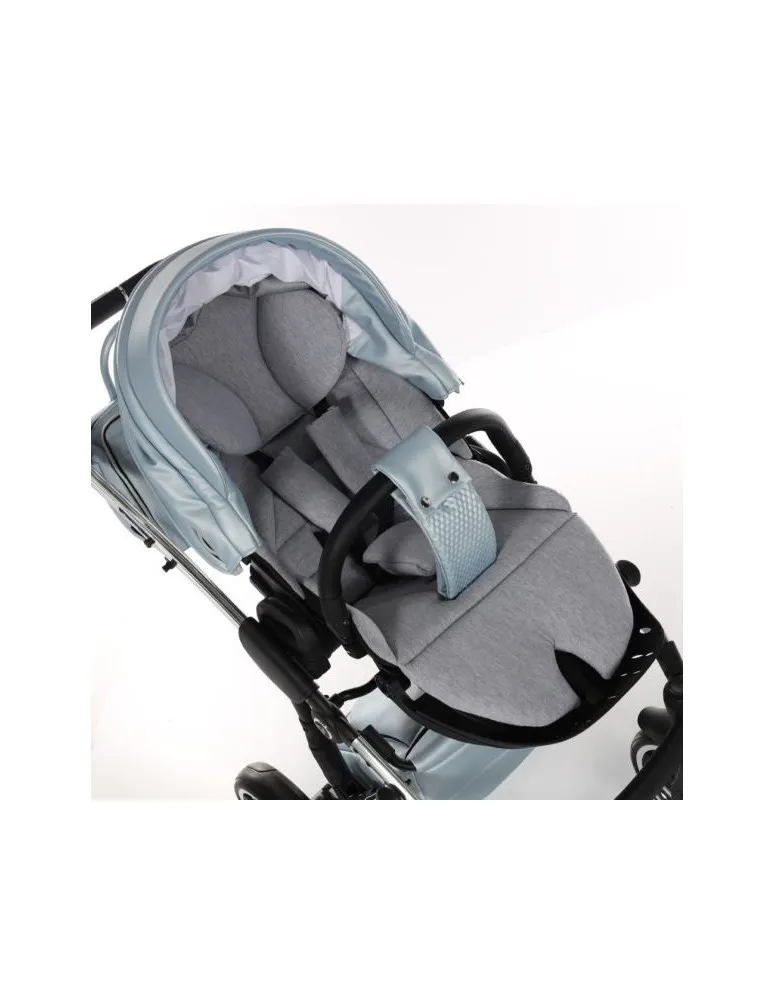 CARRO DUO JUNAMA FLUO LINE CELESTE/PLATA