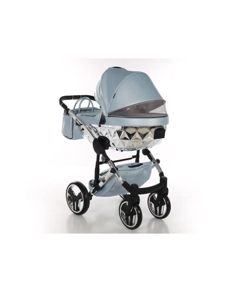 CARRO DUO JUNAMA FLUO LINE CELESTE/PLATA