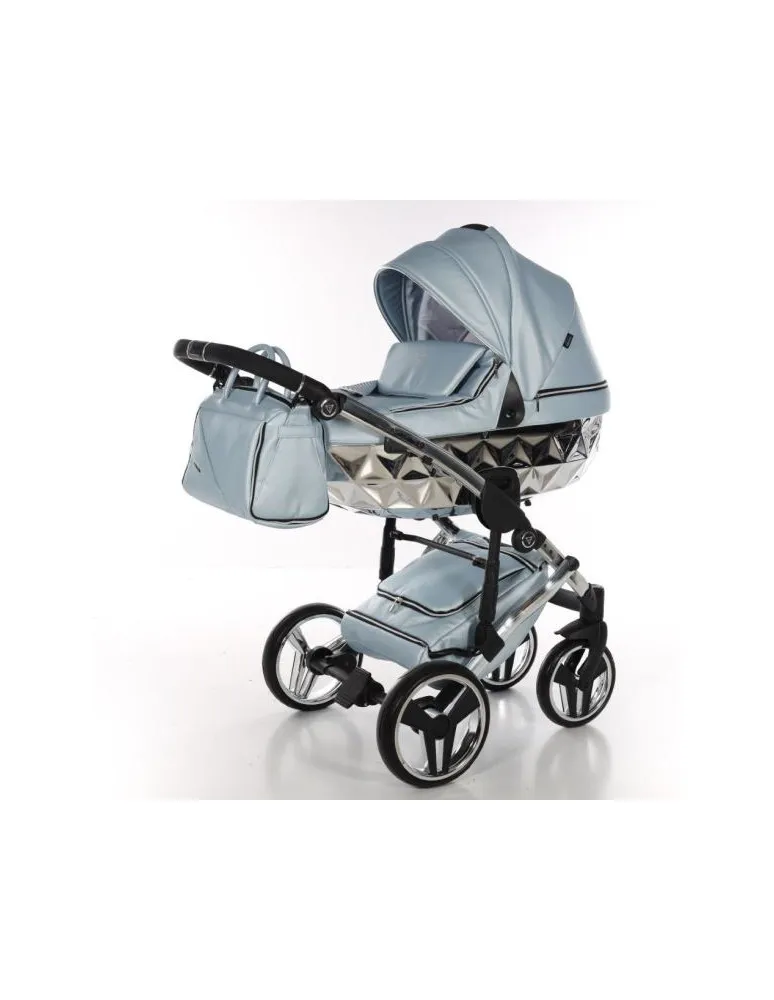 CARRO DUO JUNAMA FLUO LINE CELESTE/PLATA