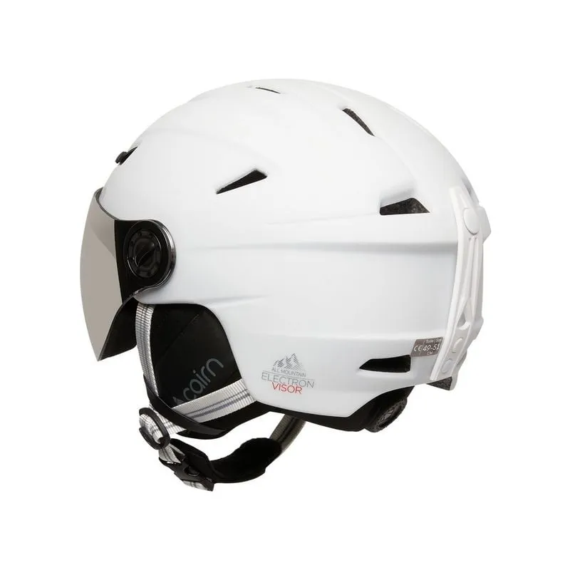 Casco con visera Junior Cairn Electron Visor (Mat White)