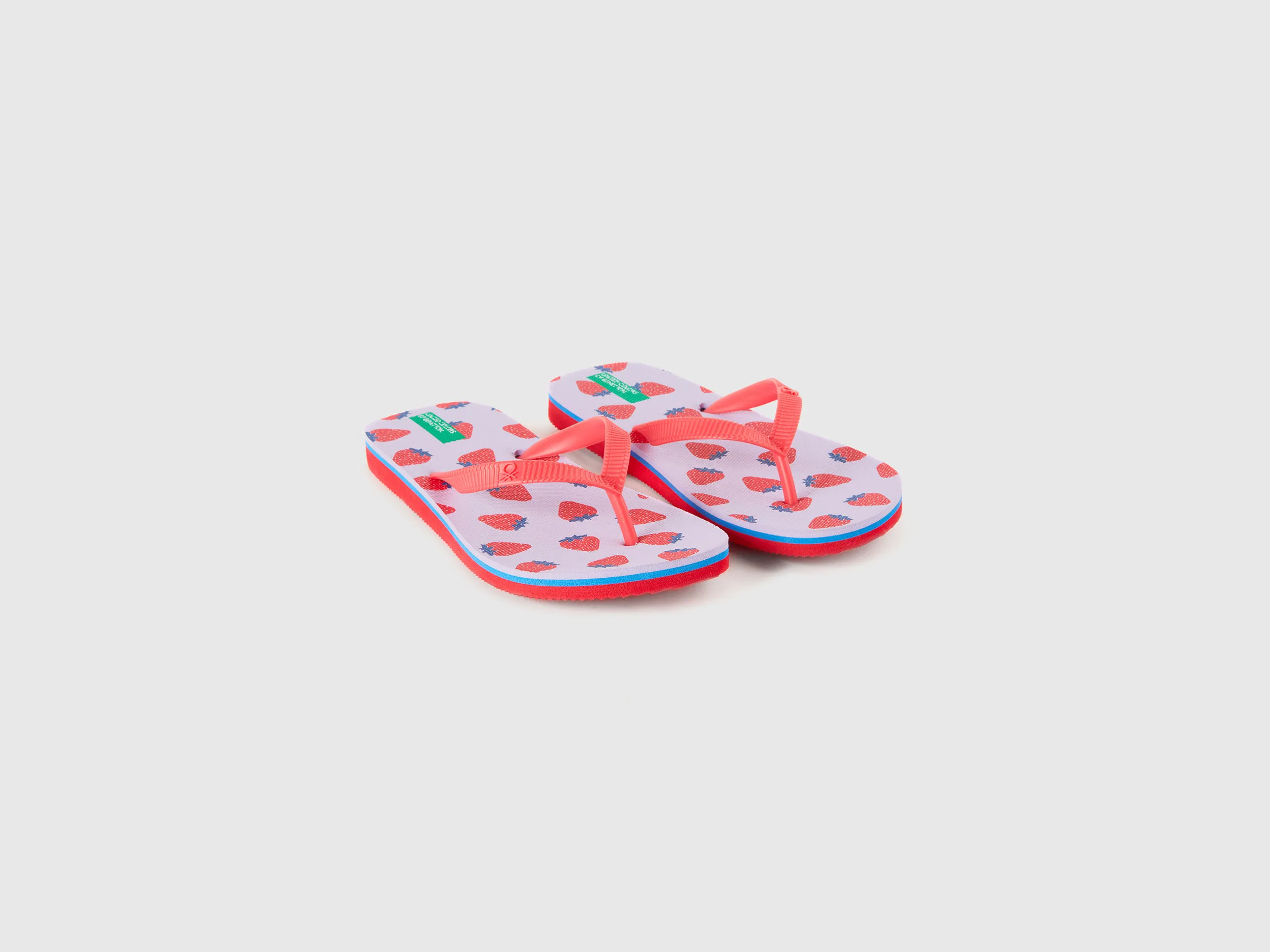 Chanclas con estampado de fruta