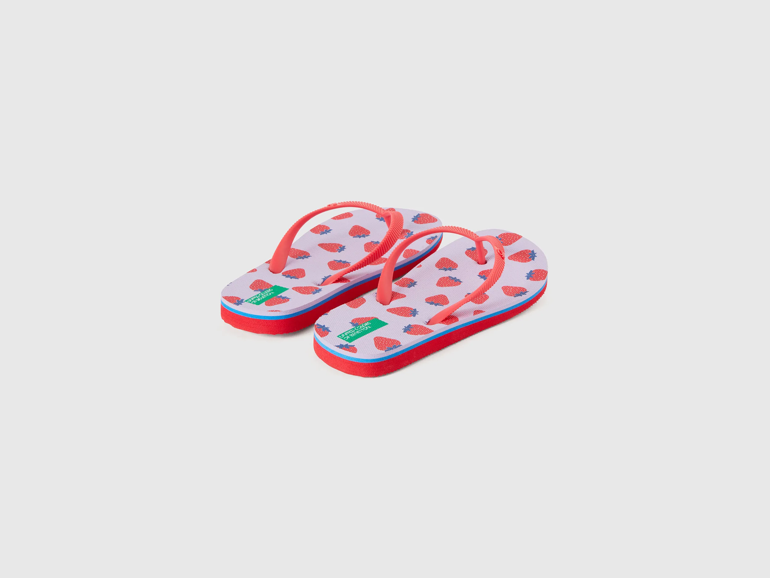 Chanclas con estampado de fruta