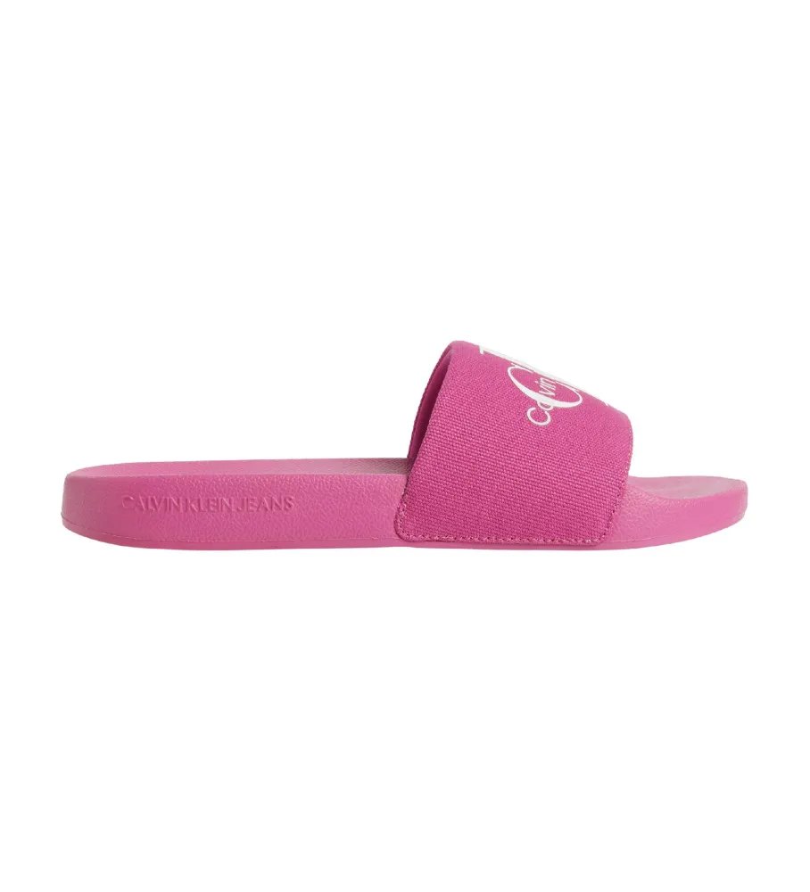 Chanclas De Lona Monogram rosa