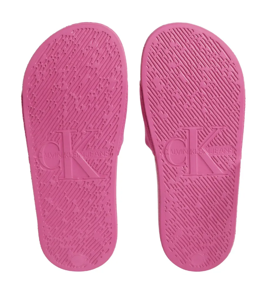 Chanclas De Lona Monogram rosa