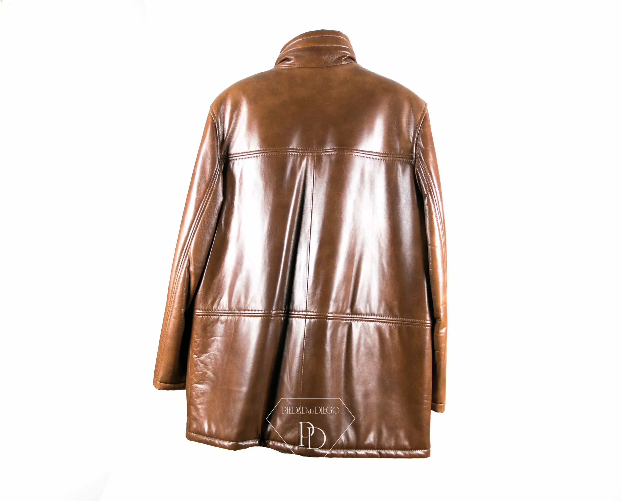 Chaquetón Hombre Cuero Cacao