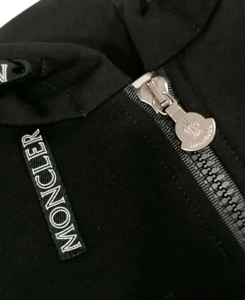 Chándal Niña MONCLER Negro Detalles Rosa