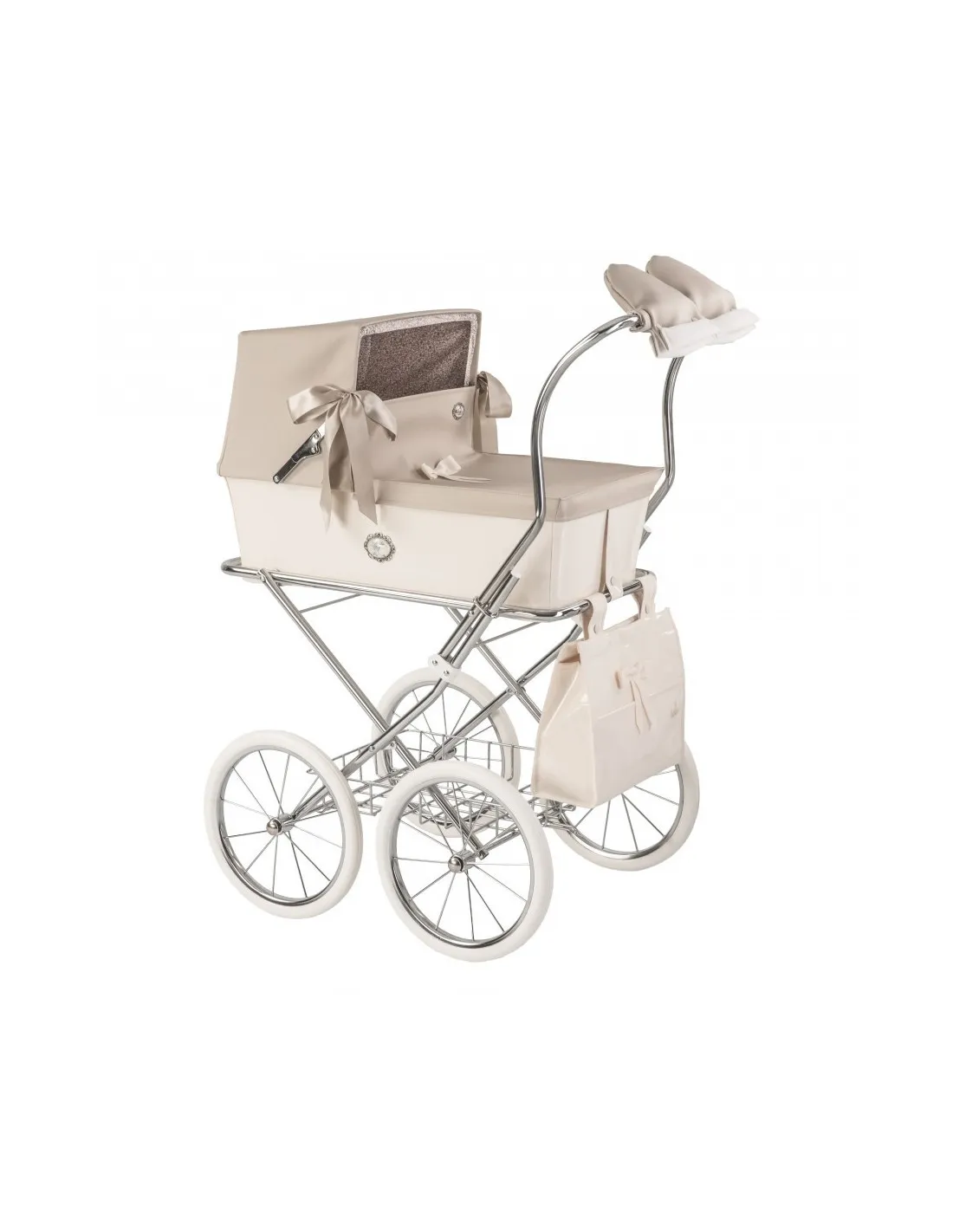 Coche muñecas charol beige Sweet de Bebelux