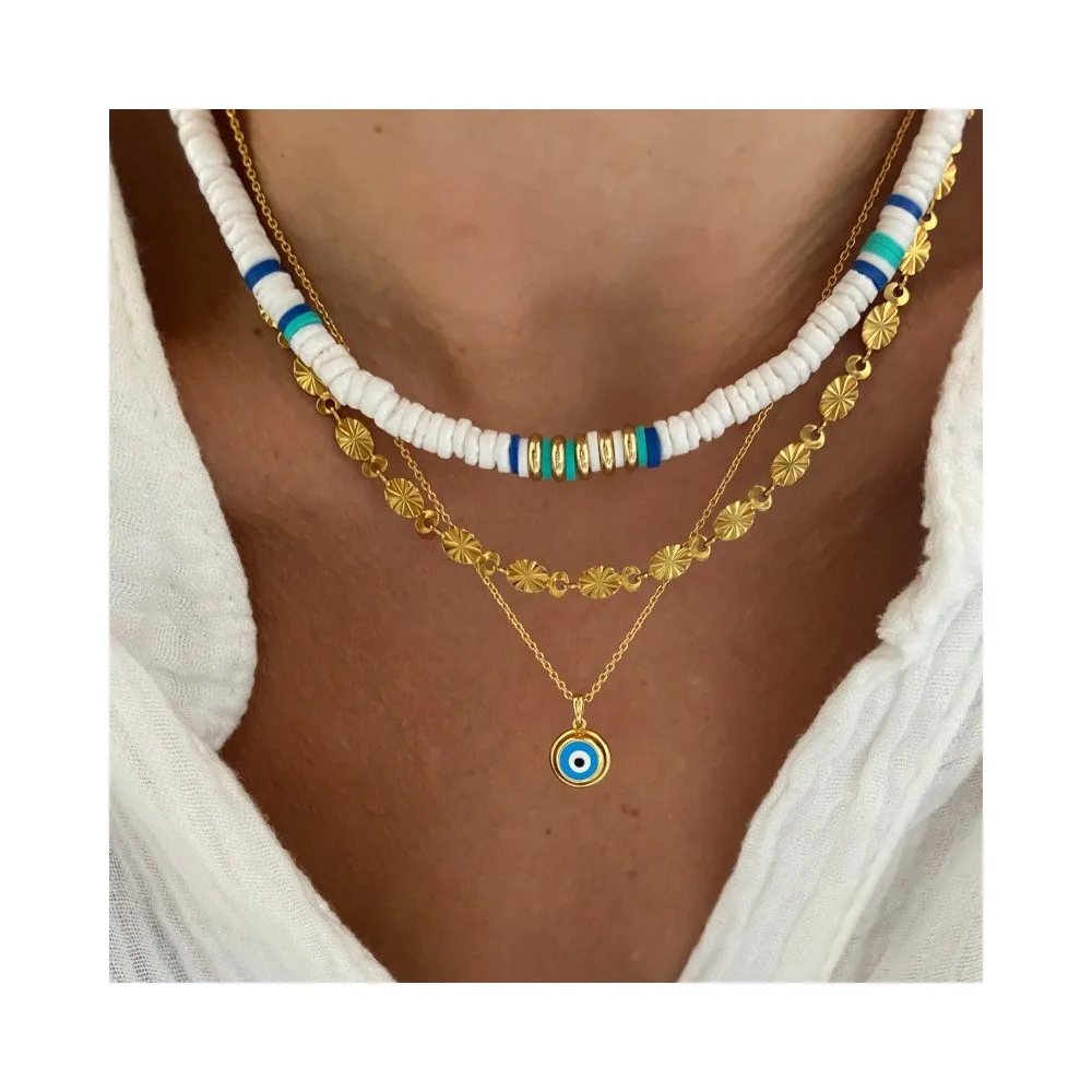 Collar Aruba Blanco Oro