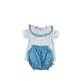 Conjunto bebe celeste pintas