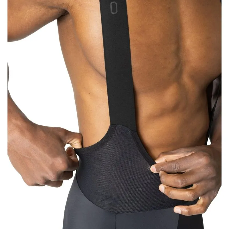 Culotte con tirantes para hombre Odlo Zeroweight (negro - firelight)