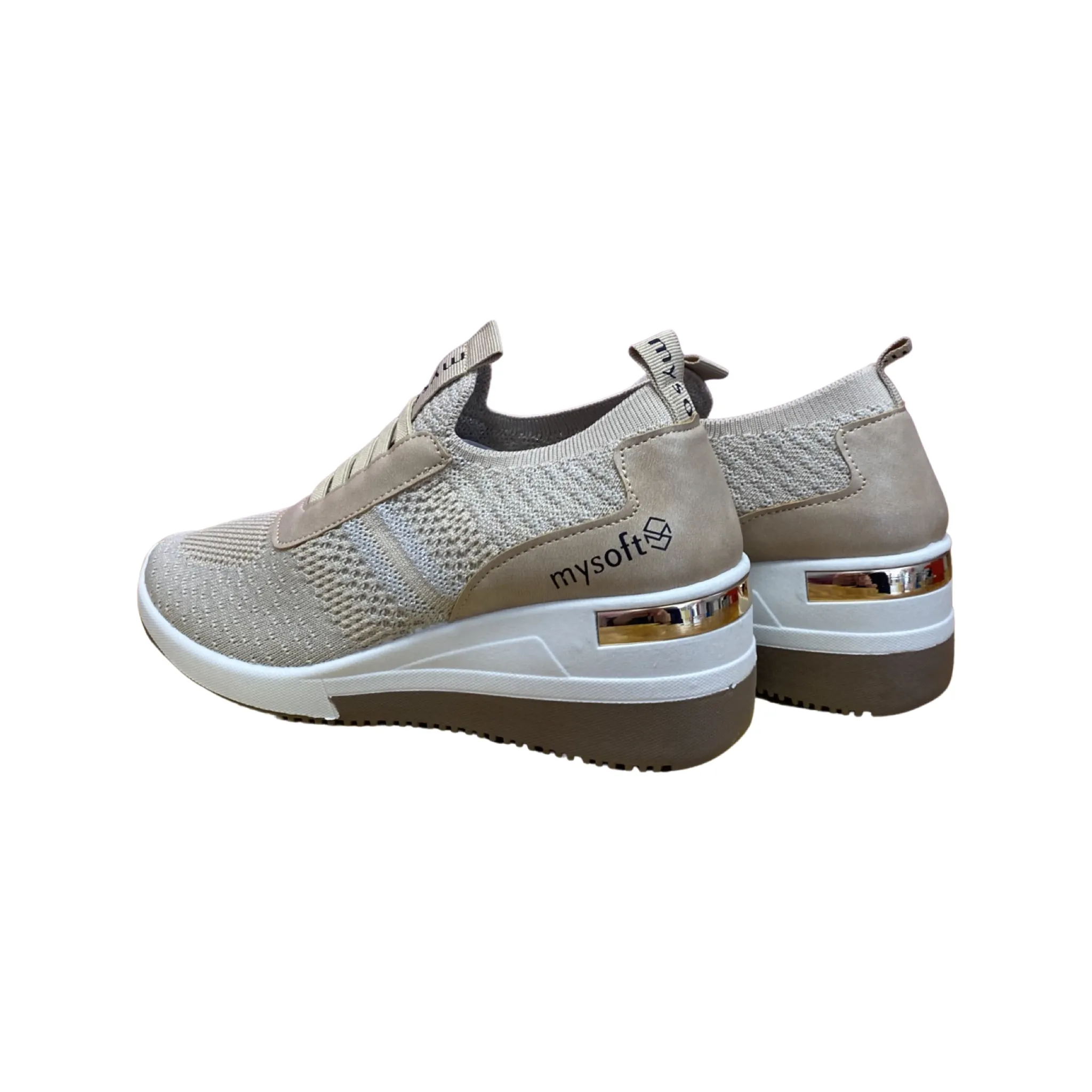 DEPORTIVA MUJER MYSOFT 23M280 BEIGE