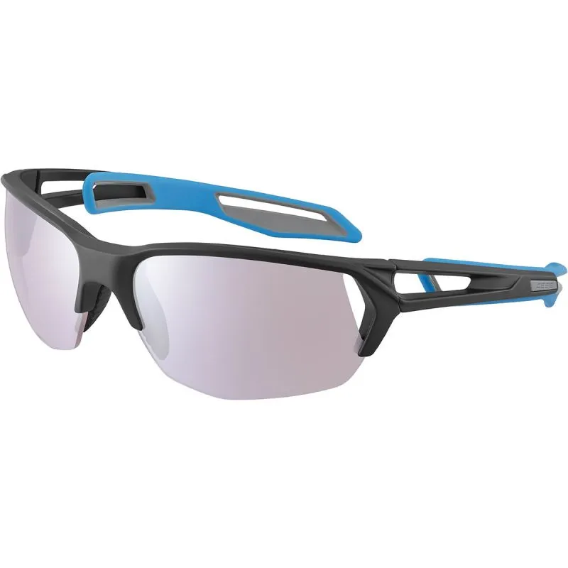 Gafas de sol Cébé S'track M 2.0 (Negro Azul Mate - Sensor Vario Rosa Cat 1 a 3)