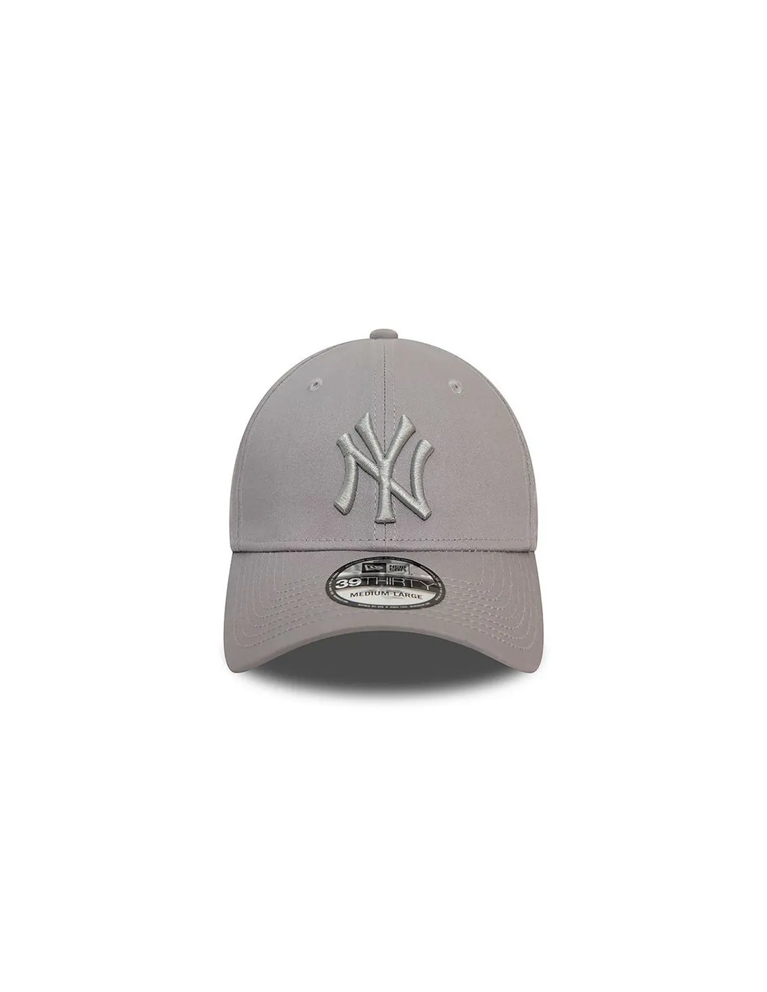 Gorra New Era League Essential 39THIRTY Stretch Fit Hombre Gris