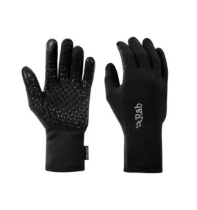 Guantes de guantes de agarre de contacto de estiramiento de potencia de Rab (negro)