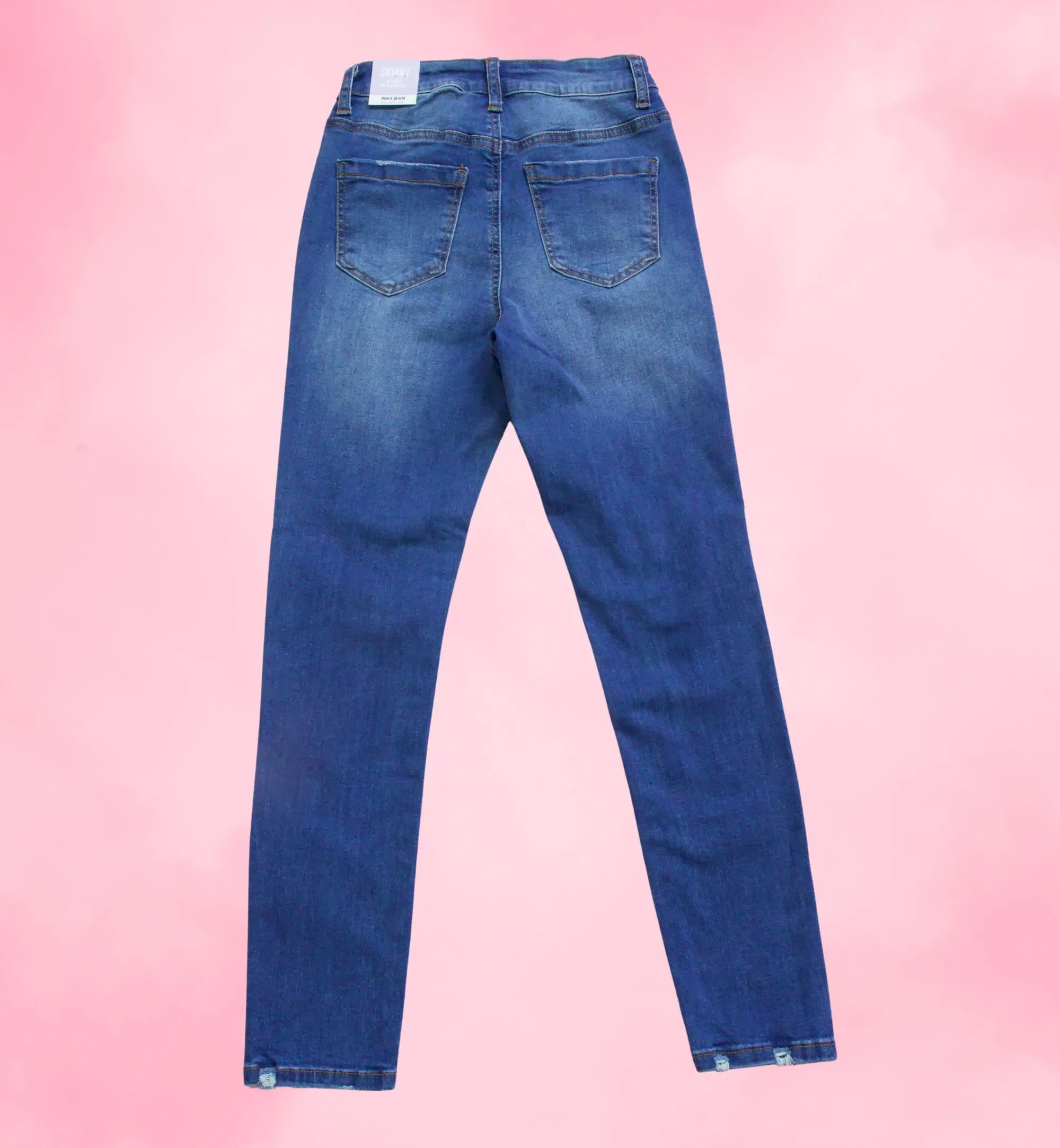 JEANS ESTILO SKINNY RASGADO TIRO ALTO 90303