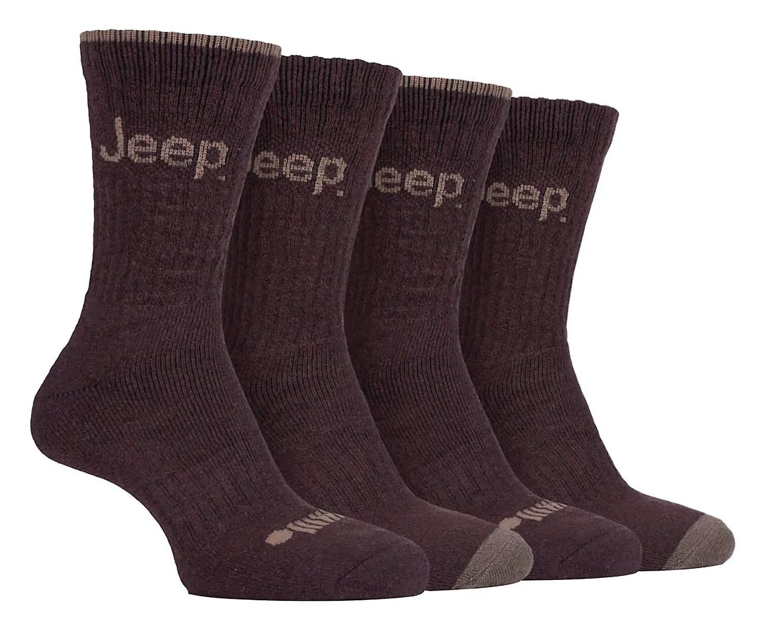 Jeep - 4 pk hombre anti blister calcetines de lujo bota