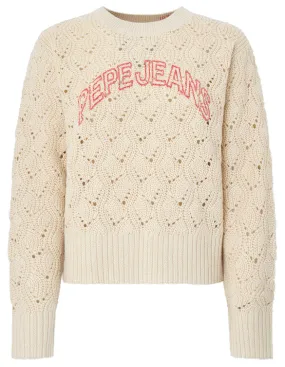 JERSEY PUNTO CON DETALLES CALADOS MUJER PEPE JEANS