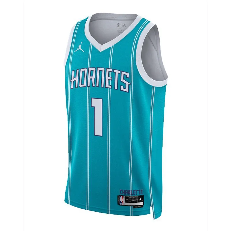 LAMELO BALL CHARLOTTE HORNETS ICON EDITION SWINGMAN JERSEY (JUNIOR)