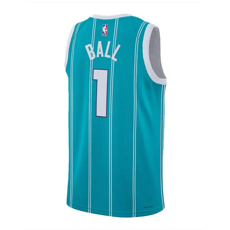 LAMELO BALL CHARLOTTE HORNETS ICON EDITION SWINGMAN JERSEY (JUNIOR)