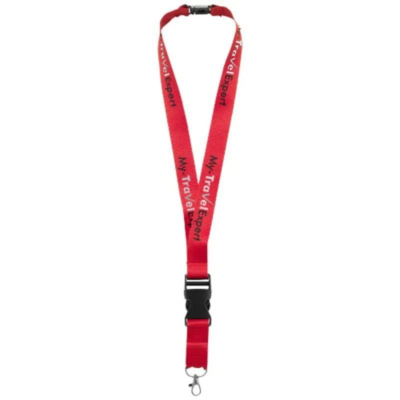 Lanyard promocional con hebilla separable Yogi