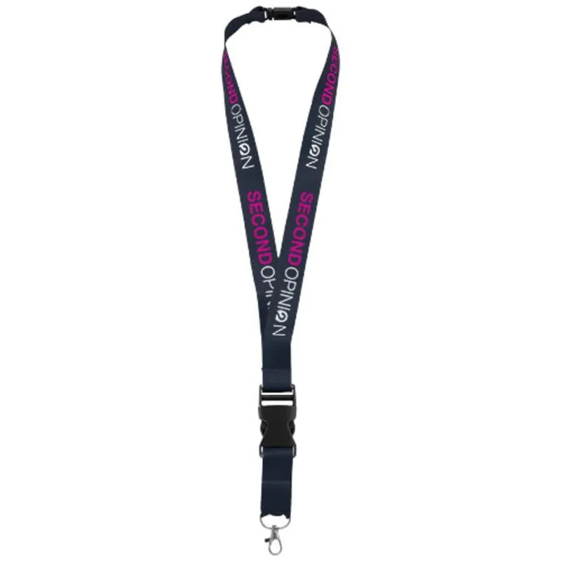 Lanyard promocional con hebilla separable Yogi