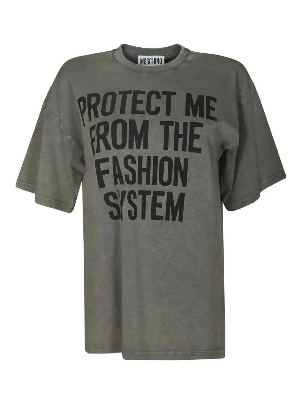 MOSCHINO CAMISETA  NEGRO